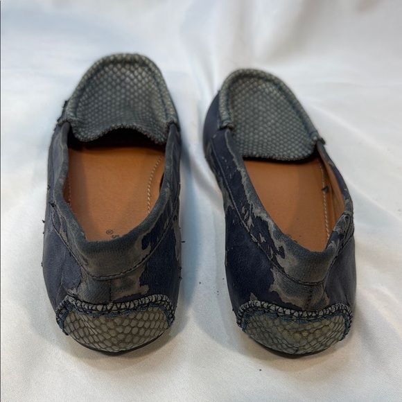 Baretraps Kieran Womens 7.5M Slip On Loafers Flat Leather Blue Preowned **READ** - Picture 3 of 10